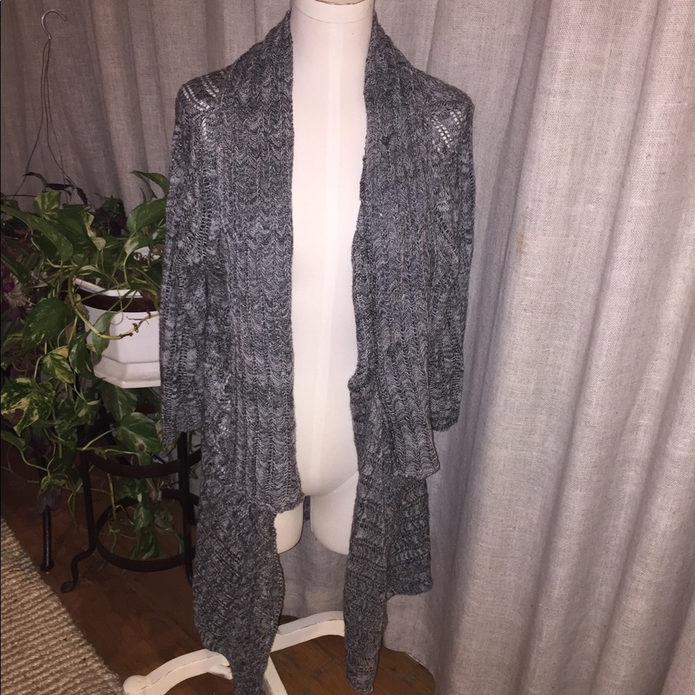 Christopher & Bank Cardigan - Black & White- XL Like New